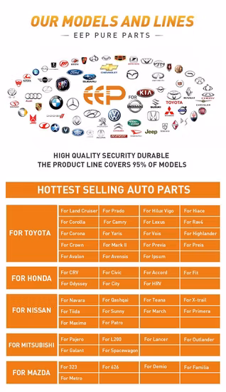 Amortiguador de piezas de automóvil japonés Eep para Mitsubishi Chevrolet GM Optra Buick Excelle 96407819 96407820